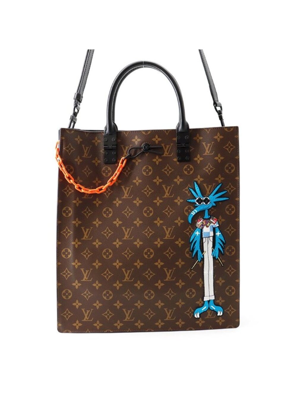 Louis Vuitton Tote Bag Monogram Solar Ray Sac Plat LV Lens Virgil Abloh Black